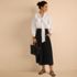 Women's Petite Creaseless High Rise Palazzo Crop Pants, alternative image