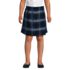 School Uniform Girls Plaid A Line Tab Skort Top of Knee, Front