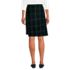 Women's Plaid  A Line Tab Skort Top of Knee , Back