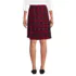Women's Plaid  A Line Tab Skort Top of Knee , Back