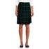 Women's Plaid  A Line Tab Skort Top of Knee , Front