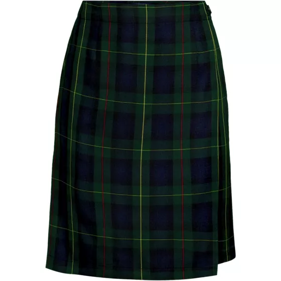Women's Plaid  A Line Tab Skort Top of Knee - primary