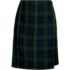 Women's Plaid  A Line Tab Skort Top of Knee , Front
