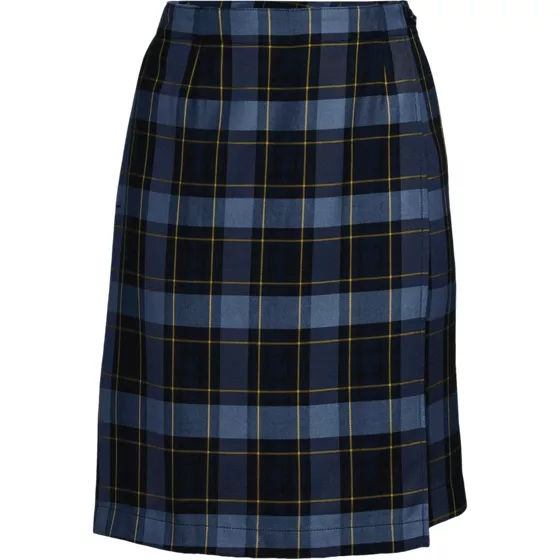 Women's Plaid  A Line Tab Skort Top of Knee - primary