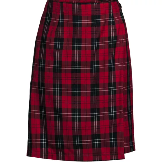 Women's Plaid  A Line Tab Skort Top of Knee - primary