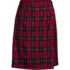 Women's Plaid  A Line Tab Skort Top of Knee , Front