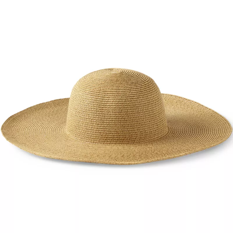 Facesaver Wide Brim Straw Hat, Front