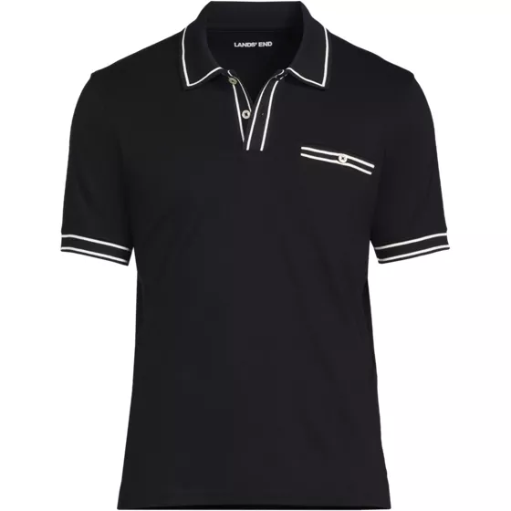 Men's Short Sleeve Tipped Welt Pocket Supima Polo - primary
