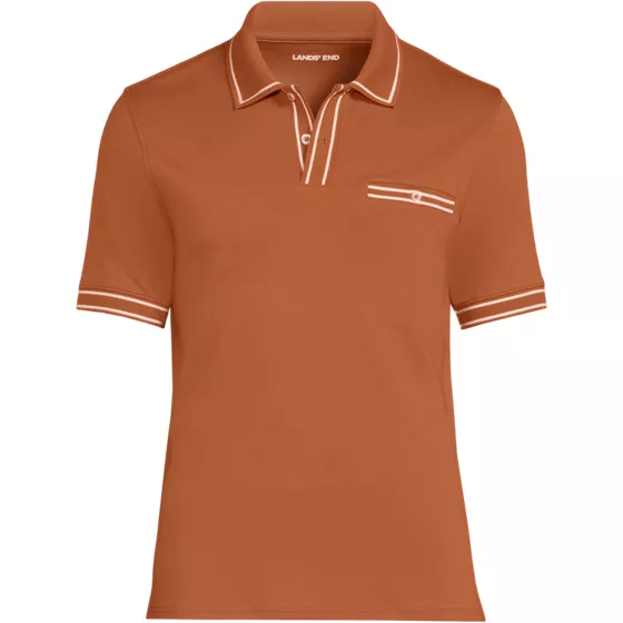 Men's Short Sleeve Tipped Welt Pocket Supima Polo - primary