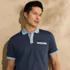 Men's Short Sleeve Tipped Welt Pocket Supima Polo, alternative image