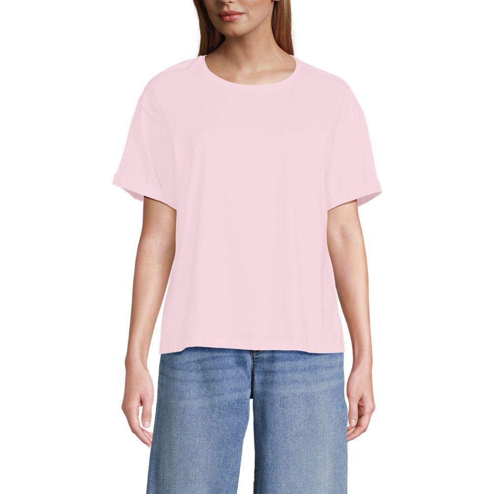 Women's Oversized Supima Short Sleeve Crew Neck T-Shirt
