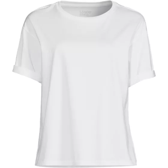 Women's Plus Size Oversized Supima Short Sleeve Crew Neck T-Shirt - primary