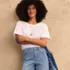 Women's Oversized Supima Short Sleeve Crew Neck T-Shirt, alternative image