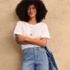 Women's Oversized Supima Short Sleeve Crew Neck T-Shirt, alternative image