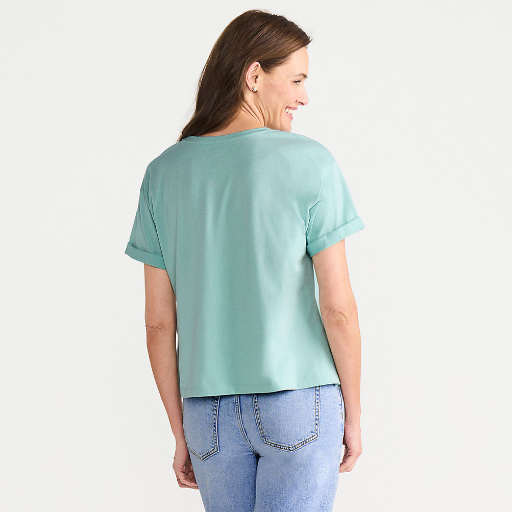 Women's Oversized Supima Short Sleeve Crew Neck T-Shirt Women's Oversized Supima Short Sleeve Crew Neck T-Shirt