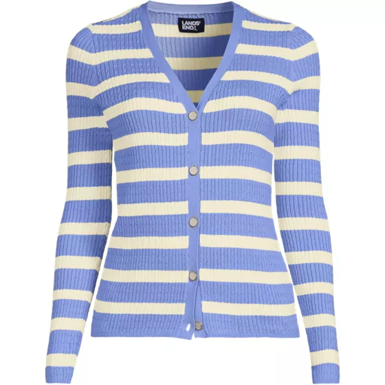 Women's Plus Size Drifter Baby Cable V-neck Cardigan Sweater - Set Top - primary