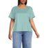 Women's Plus Size Oversized Supima Short Sleeve Crew Neck T-Shirt, Front