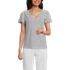 Women's Slub Flutter Sleeve V-Neck T-Shirt, Front