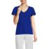 Women's Slub Flutter Sleeve V-Neck T-Shirt, Front