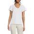 Women's Slub Flutter Sleeve V-Neck T-Shirt, Front