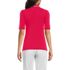 Women's Elbow Sleeve Lightweight Jersey Embellished Polo, Back