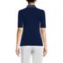 Women's Elbow Sleeve Lightweight Jersey Embellished Polo, Back