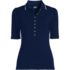Women's Elbow Sleeve Lightweight Jersey Embellished Polo, Front