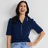 Women's Elbow Sleeve Lightweight Jersey Embellished Polo, alternative image