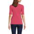 Women's Elbow Sleeve Lightweight Jersey Side Tie Blouse, Back