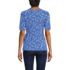 Women's Elbow Sleeve Lightweight Jersey Side Tie Blouse, Back
