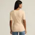 Women's Elbow Sleeve Lightweight Jersey Side Tie Blouse, Back