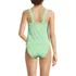 Women's Tugless Squareneck Scallop Tankini Top, Back
