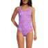 Women's Tugless Scallop One Piece Swimsuit, Front