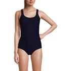 Women's Tugless Low Leg Ribbed One Piece Swimsuit