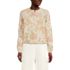 Women's Fine Gauge Eyelash Cardigan Printed Sweater - Set Top, Front