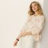 Women's Fine Gauge Eyelash Cardigan Printed Sweater - Set Top, alternative image