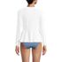 Women's Long Sleeve Pique Peplum UPF 50 Rash Guard, Back