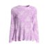 Women's Long Sleeve Pique Peplum UPF 50 Rash Guard, Front
