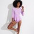 Women's Long Sleeve Pique Peplum UPF 50 Rash Guard, alternative image