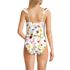 Women's Balconette Ruffle High Leg One Piece Swimsuit, Back