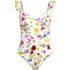 Women's Balconette Ruffle High Leg One Piece Swimsuit, Front