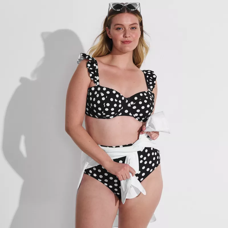 Women's Plus Size Balconnette Underwire Bikini Top, alternative image