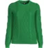 Women's Aran Cable Crew Neck Sweater, Front