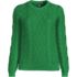 Women's Aran Cable Crew Neck Sweater, Front