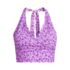 Women's Tugless Scallop Halter Midkini Top, Front
