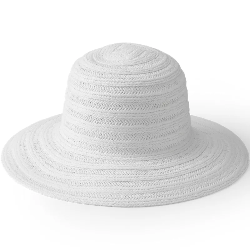 Facesaver Short Brim Straw Hat, Front
