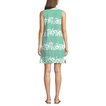 Women's Cotton Jersey Notch Neck Dress - image 2