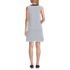 Women's Cotton Jersey Notch Neck Dress, Back