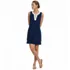Women's Cotton Jersey Notch Neck Dress, Front