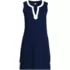 Women's Cotton Jersey Notch Neck Dress, Front